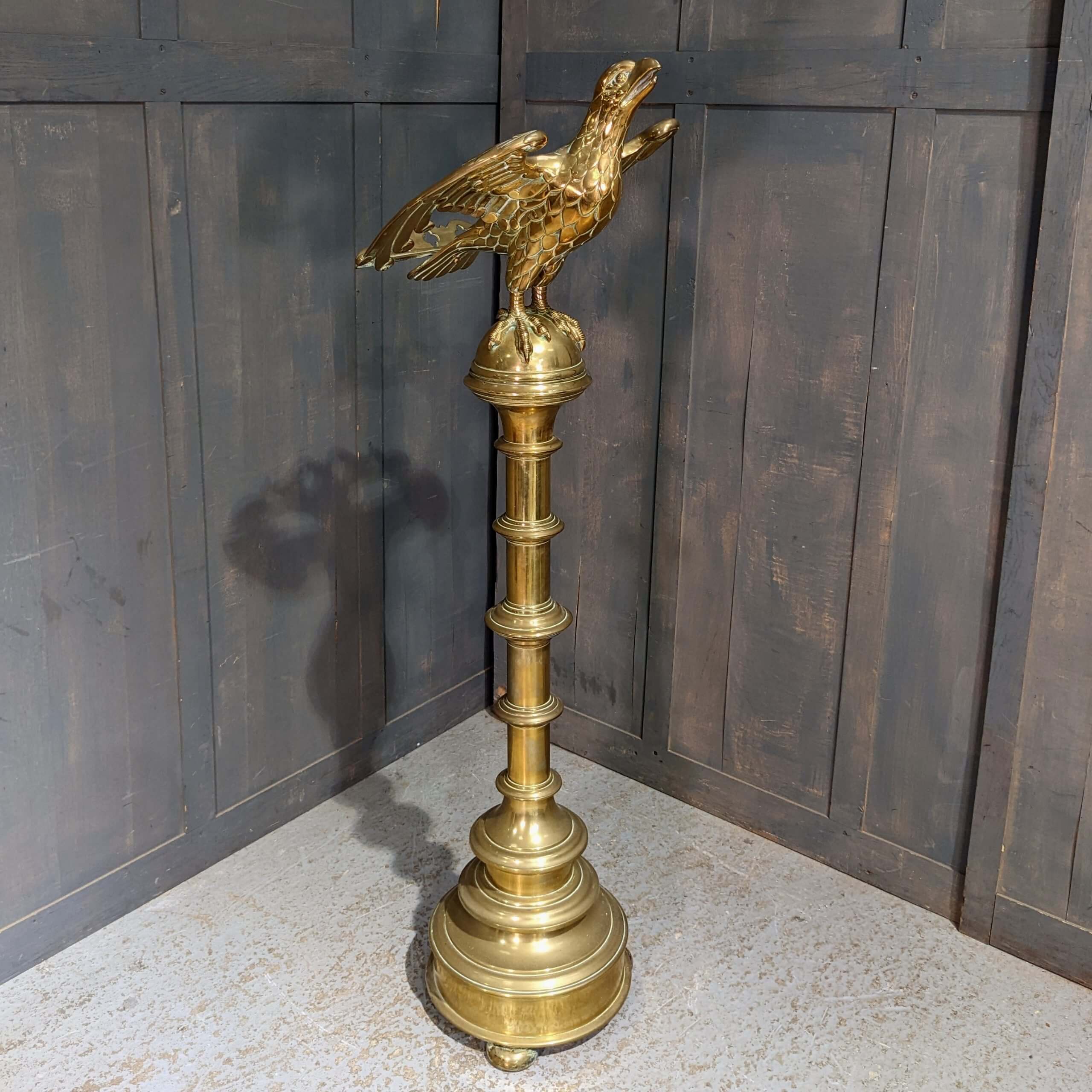 Antique Brass Eagle Church Lectern from St Johns Great Yarmouth (SOLD 