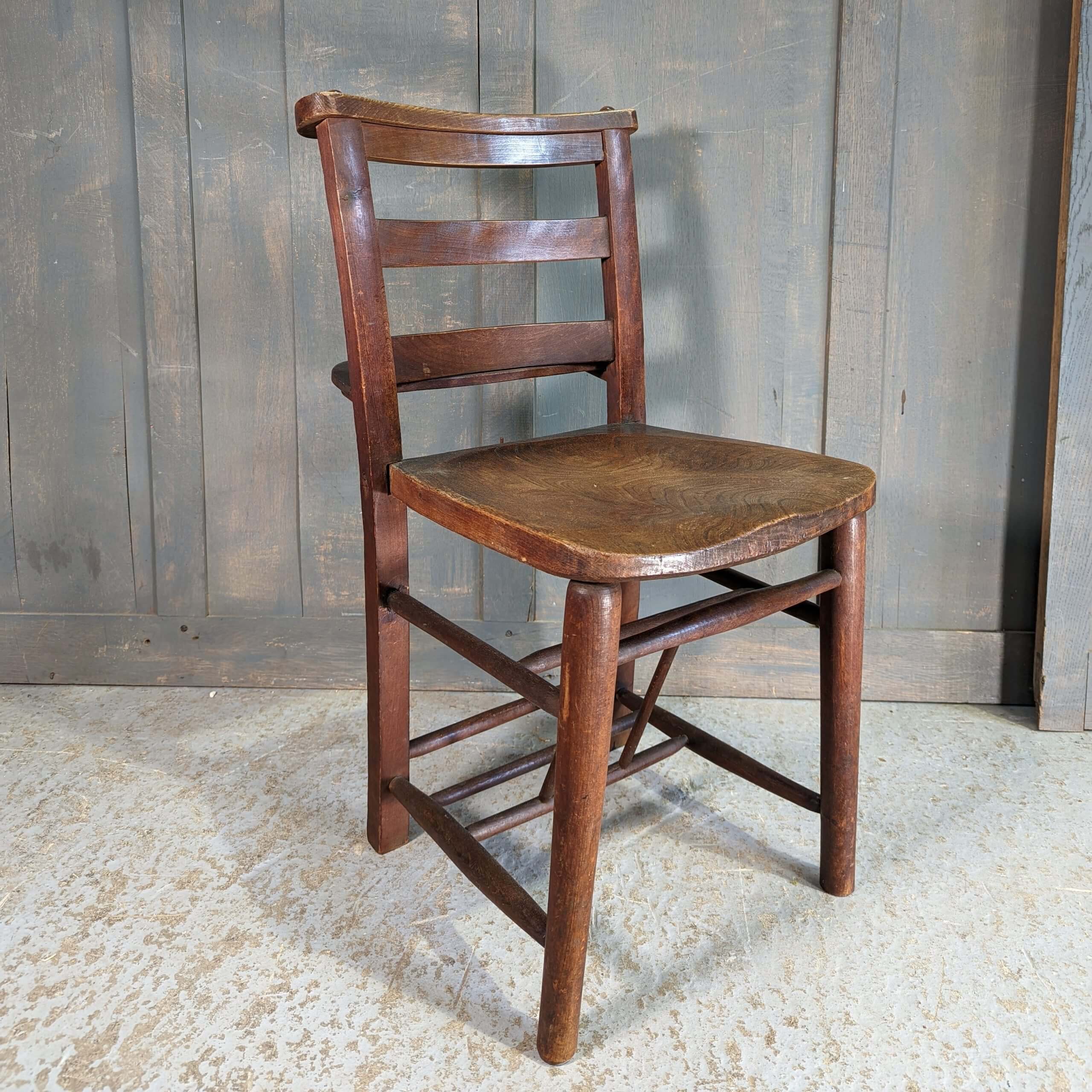 Elm & Beech Antique St Jude on the Hill Church Chapel Chairs (SOLD) Antique Church Furnishings