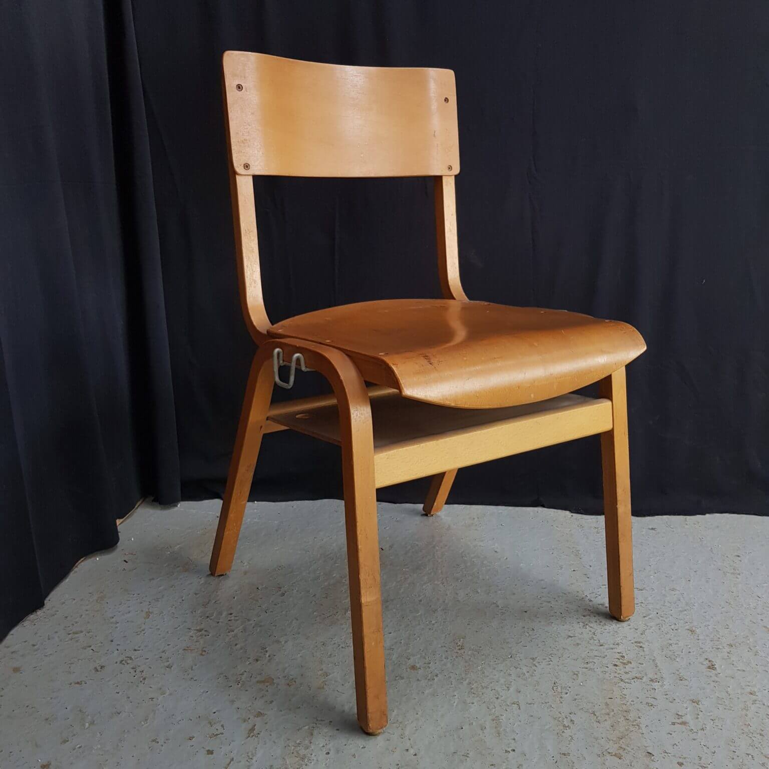 Classic Early 1960’s Vintage Plywood Stacking Chairs (SOLD) Antique