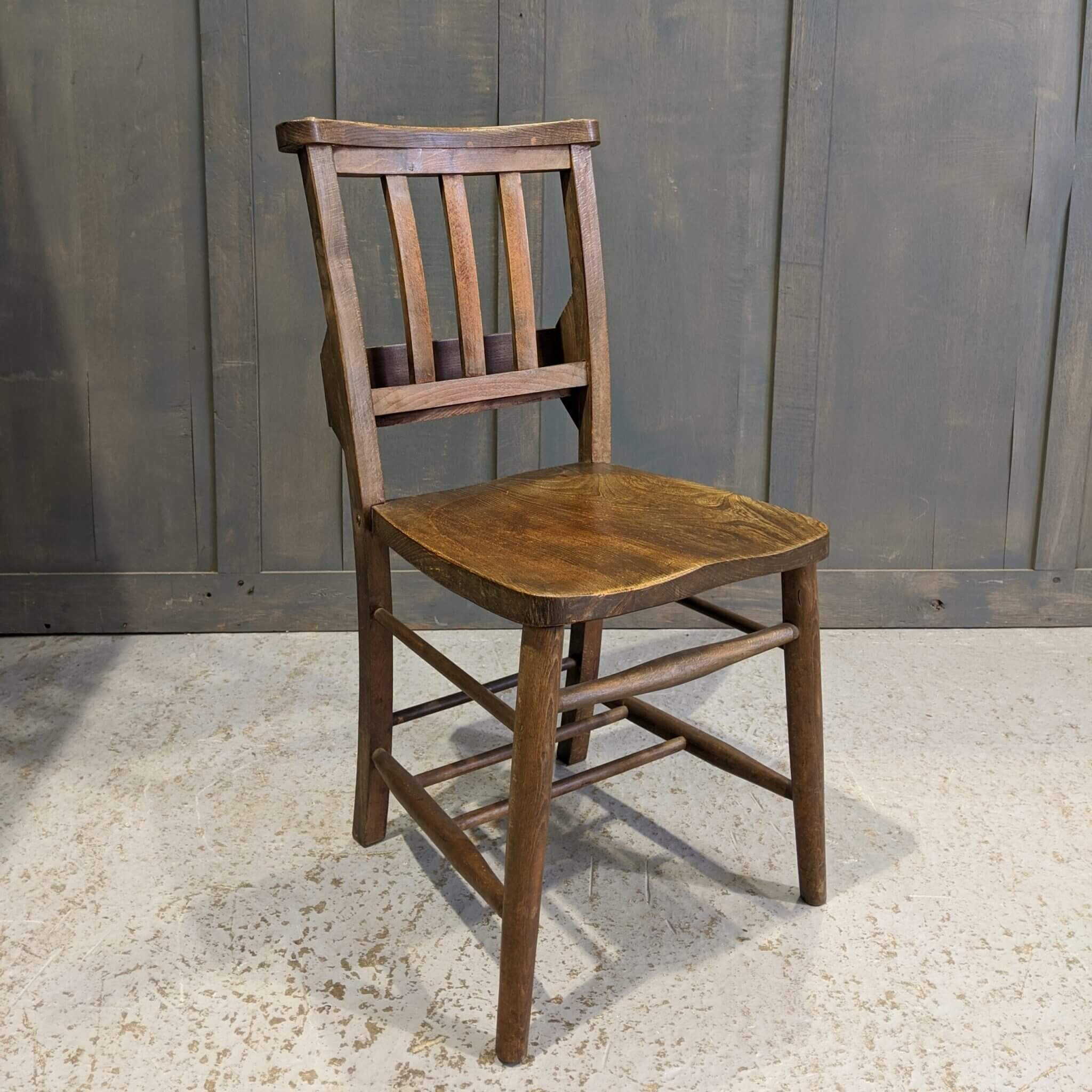 Mealing Brothers Quality Elm & Beech Slatback Church Chapel Chairs 