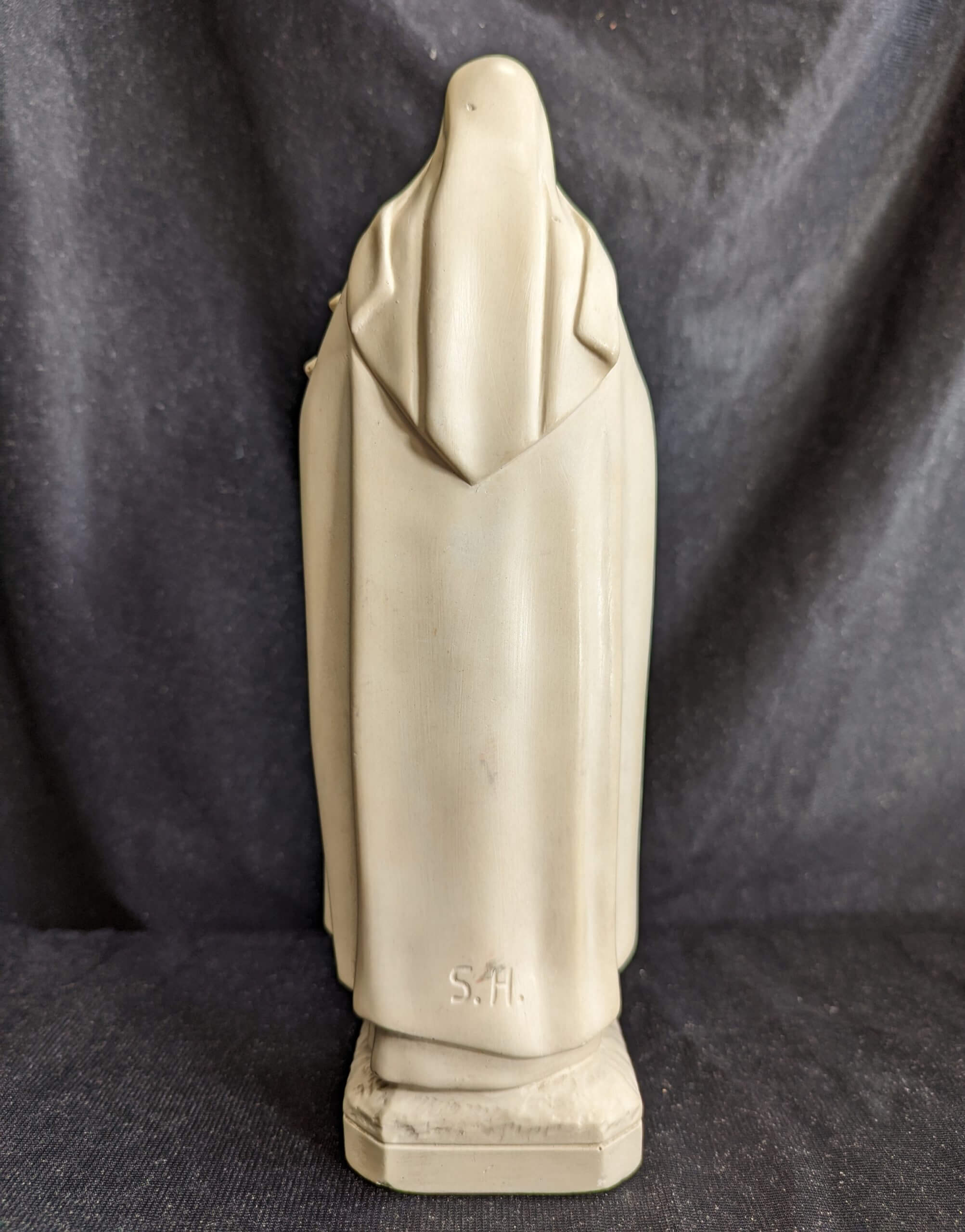 Vintage French Plaster of Paris Religious Statue of St Terese 'The ...