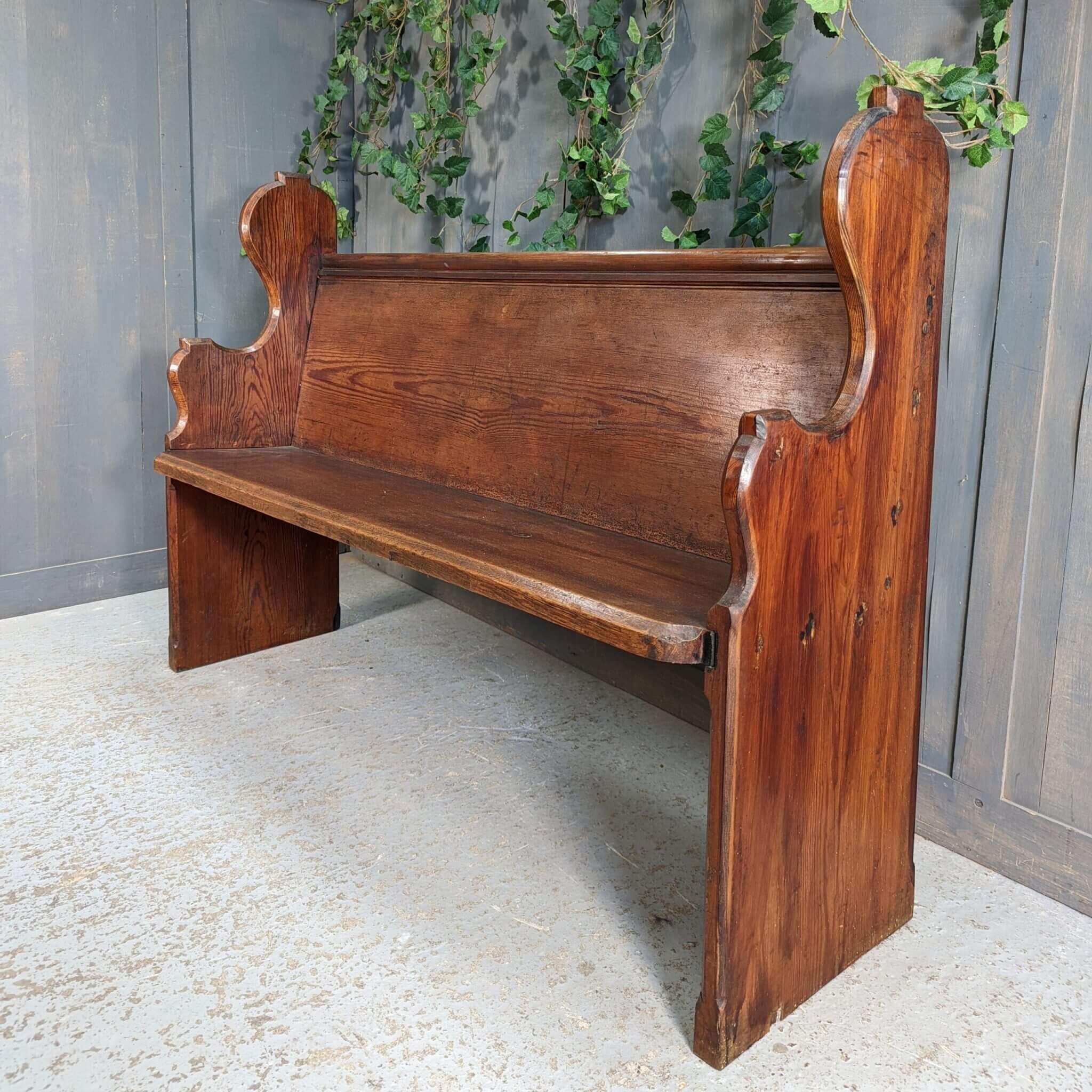 Shapely NonConformist Victorian Pitch Pine Church Pews Benches from