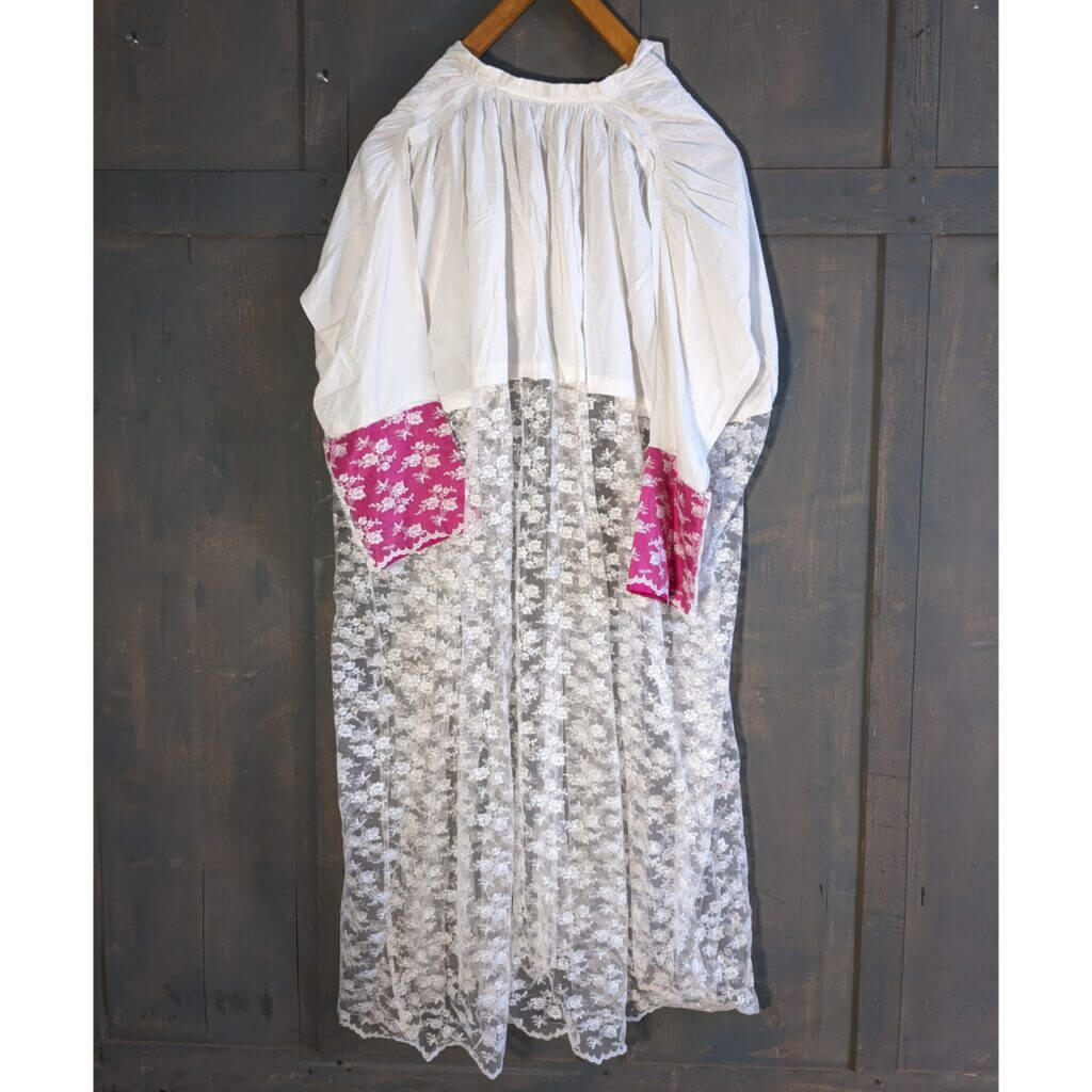 Rare Rochet Choir Dress in Good Condition with Red Silk Cuffs