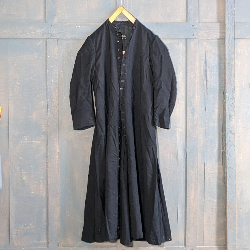 Old School Vintage Black 'Vanheems' Button Cassock (SOLD) - Antique ...