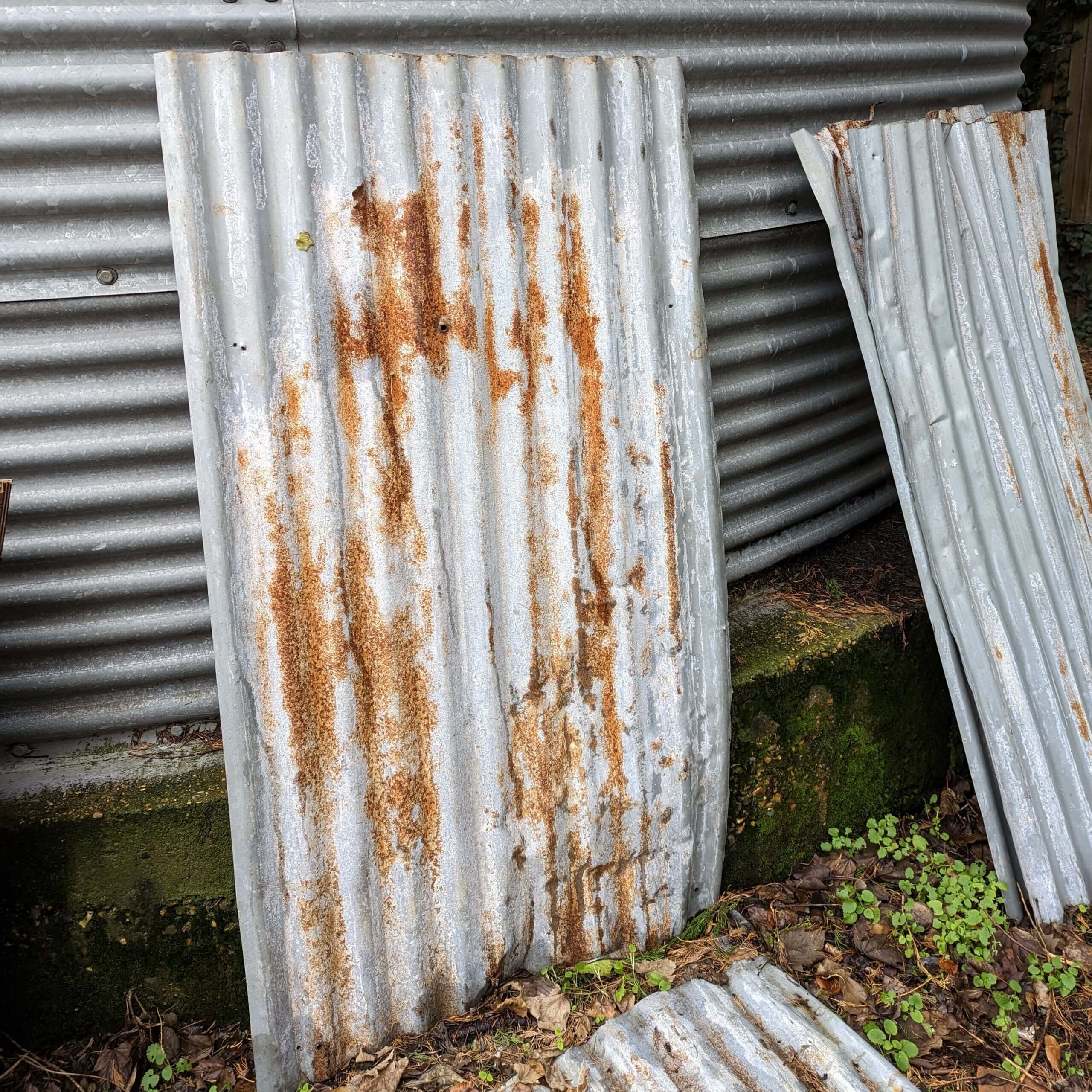 Rusted Salvaged Corrugated Metal Sheets  Corrugated metal, Corrugated  metal roof, Corrugated