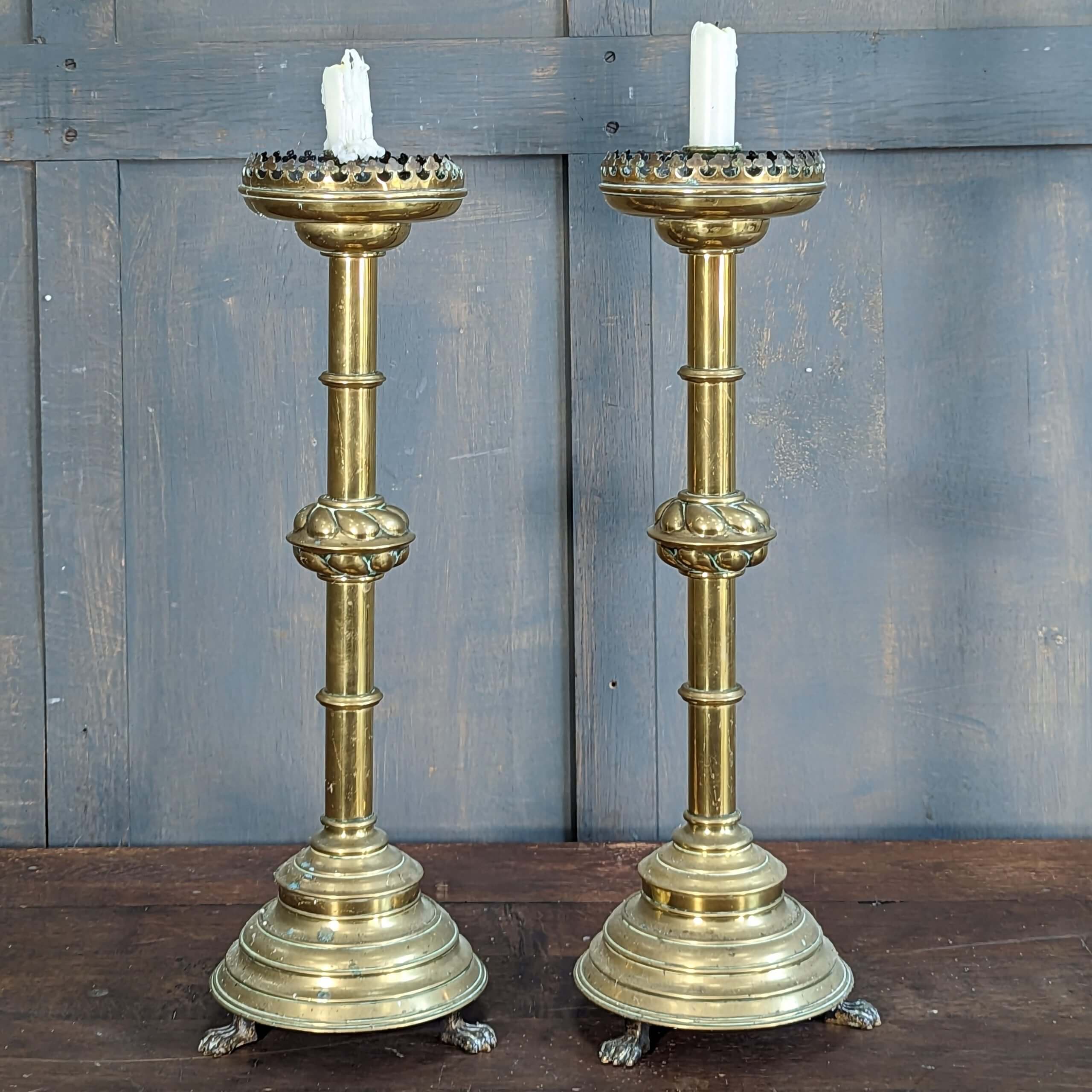 Church Candle Holder Brass At Sara Wentworth Blog