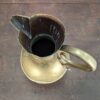 Antique Victorian Brass Church Baptismal Ewer Jug with Embossed