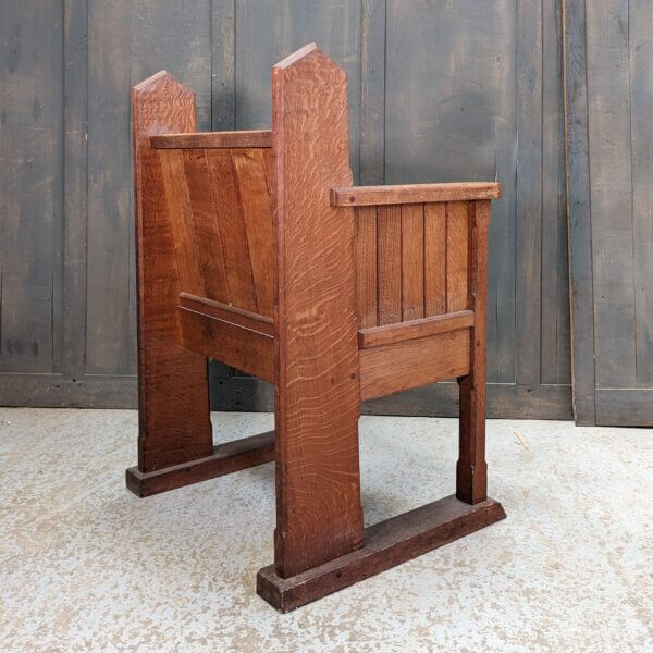Mid-Century Stylish Oak Church Readers Chairs Pews from St Barnabas Norwich