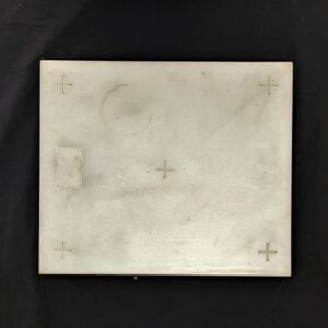 Original Marble Altar Stone with Five Crosses & Sealed Relic