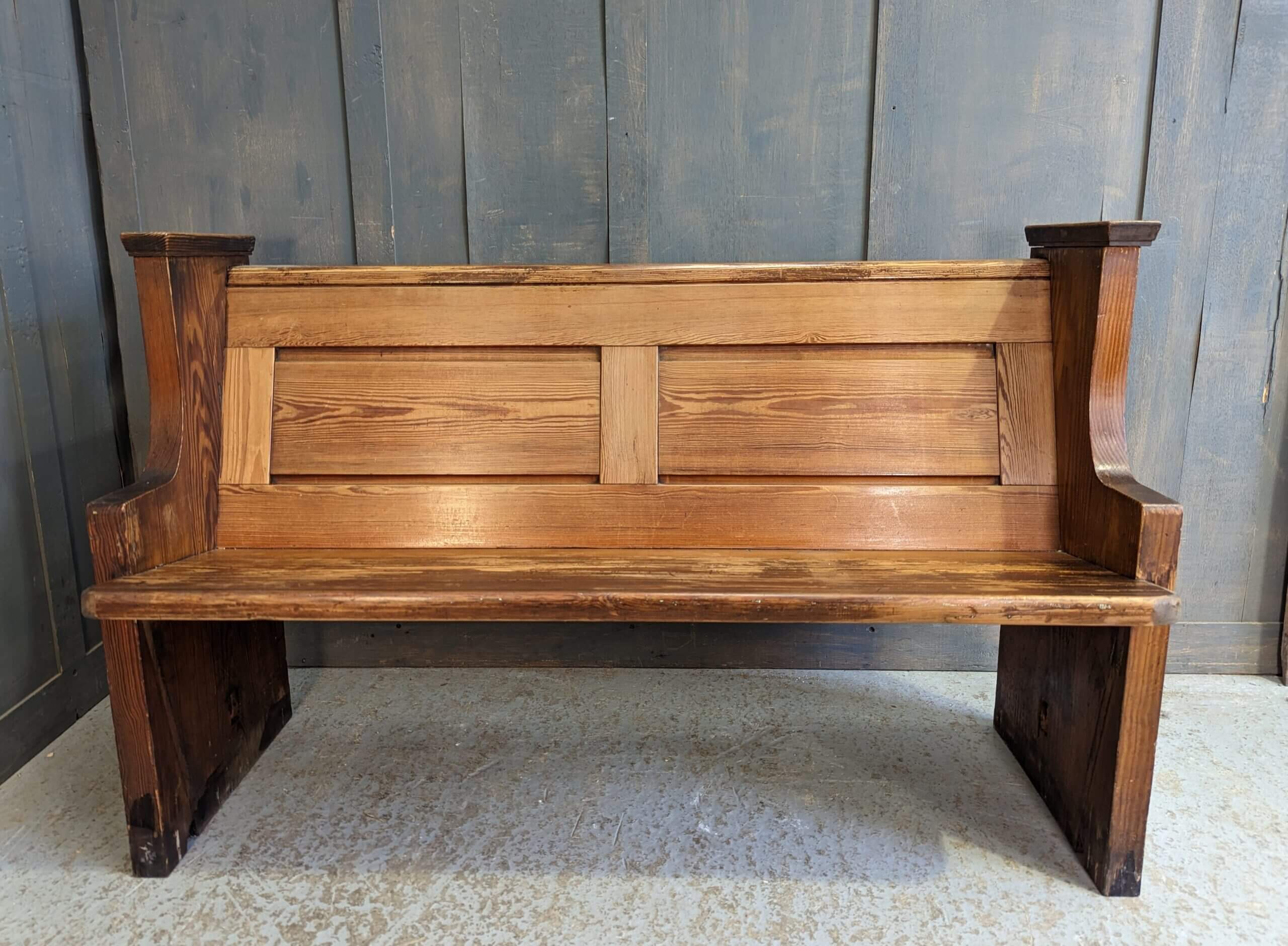 Sutton Coldfield Antique Pitch Pine Church Chapel Benches Pews