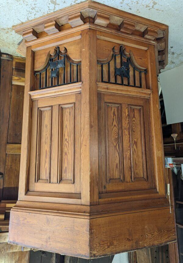 Thames Ditton 1900's Pitch Pine Church Pulpit