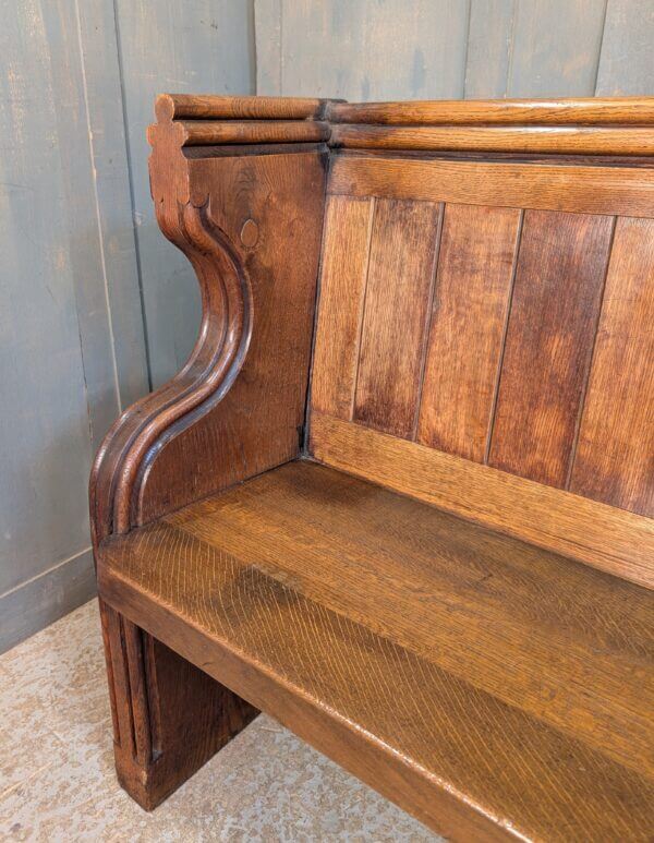 1876 Heavy Oak Church Choir Pews Benches from St Mary's Ely - Image 3