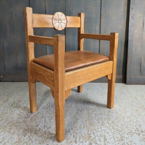 Abbess Bishop Oak 1970's Vintage Chair from Deal Convent