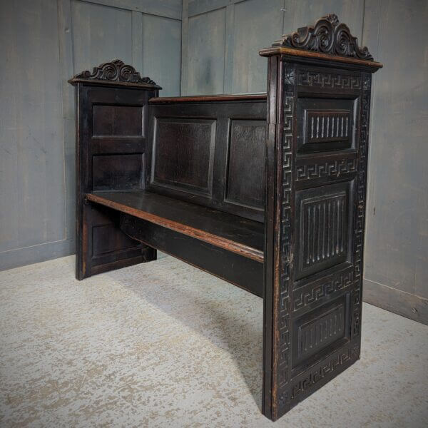 Antique Georgian & Victorian Oak & Pine Carved Pews from Holy Trinity Leeds