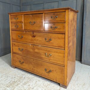 Large Antique Satinwood Vesting Chest of Drawers from Deal Convent