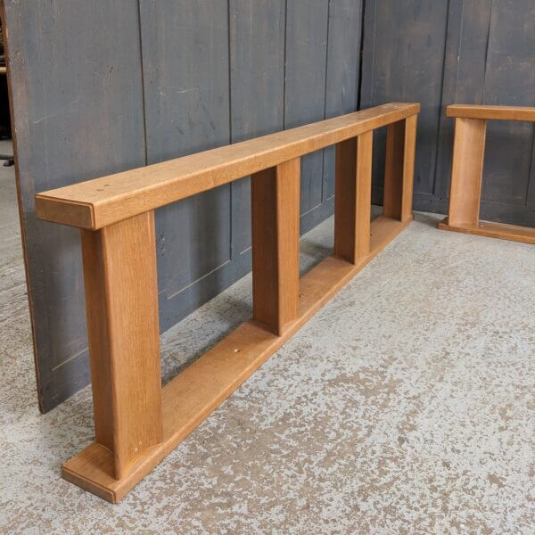 Pair of Mid Century Oak Altar Rails from St Barnabas Norwich SALE PRICE