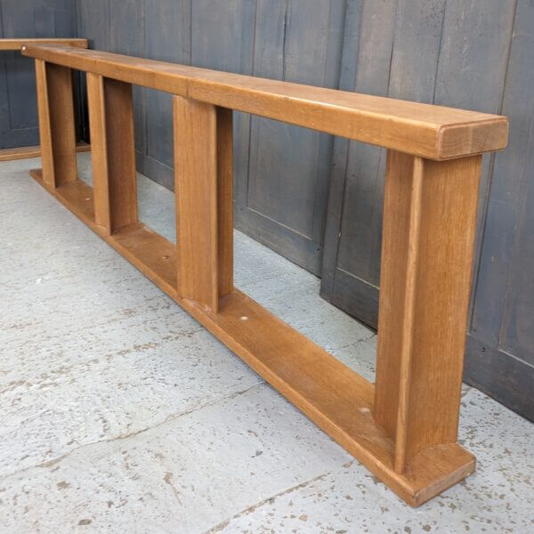 Pair of Mid Century Oak Altar Rails from St Barnabas Norwich SALE PRICE