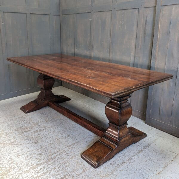 Massively Heavy 18th Century Style Hardwood Refectory Table