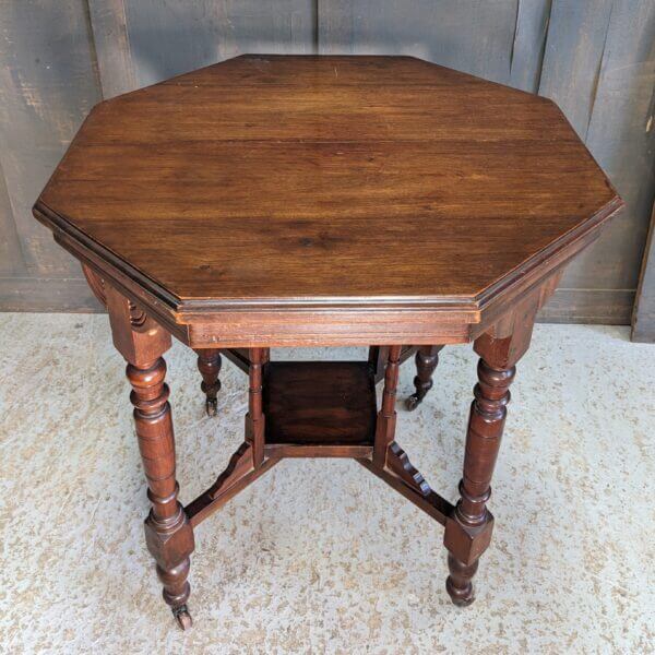 Small to Medium Size Edwardian Octagonal Occasional Table from Deal Convent