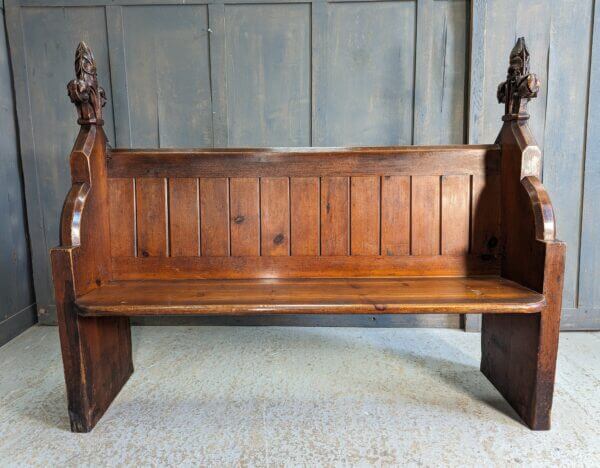 St Faiths Maidstone 1860's Gothic Carved Pine Choir Benches Pews