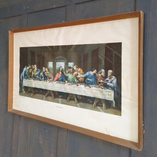Large Framed German Print of The Last Supper from Fishponds MC