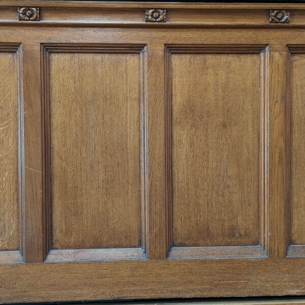 11m Run of Solid Oak Dado Height Fielded Panel Panelling with English Roses
