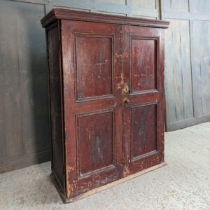 Victorian Pine Vestry Hymn Book Bookcase Cupboard from St Mary's Northop Hall Wales