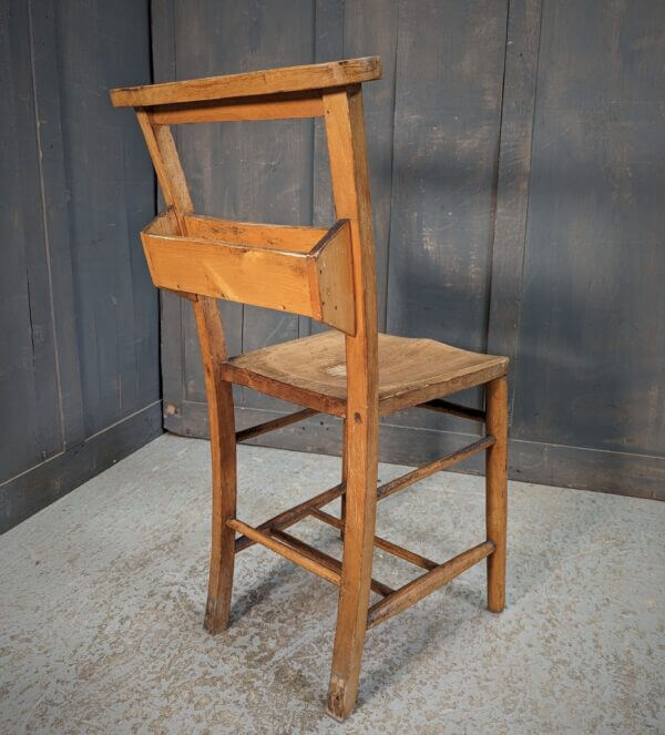 Classic 1930's Vintage Elm & Beech Church Chapel Chairs from Northop Hall