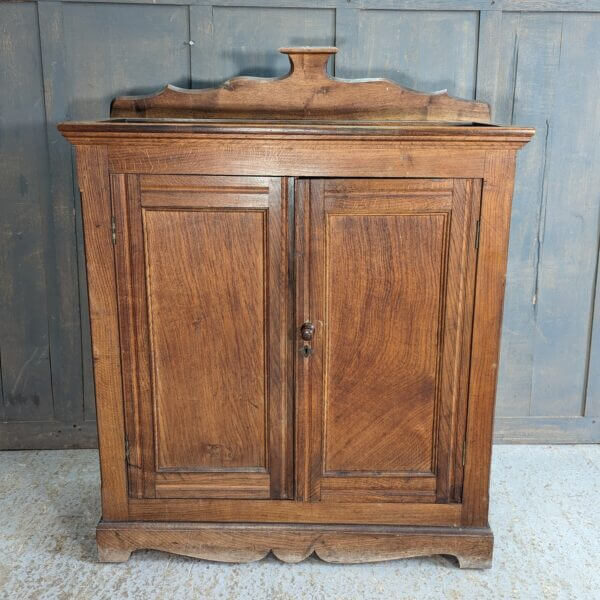 Beautiful Vintage Elm Prayer Book Cupboard Bookcase from Northop Hall