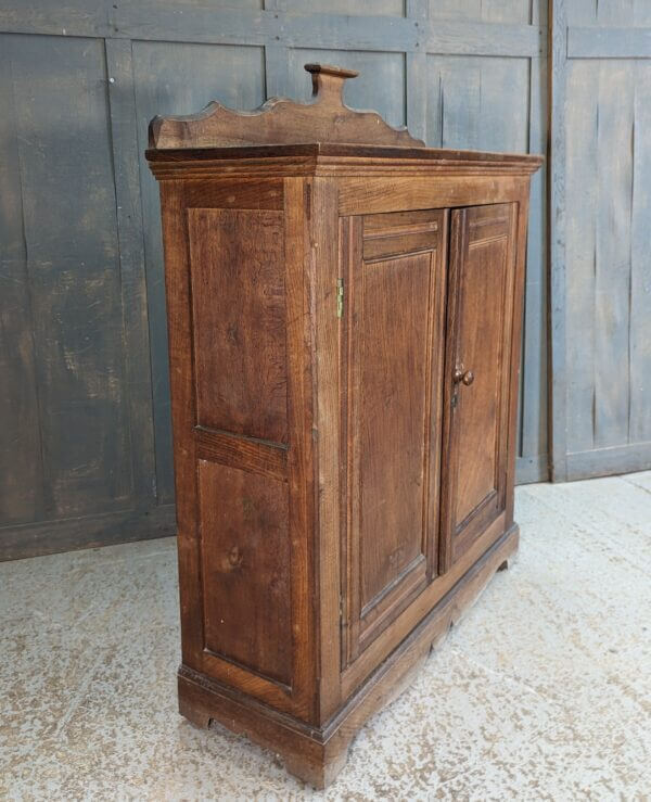 Beautiful Vintage Elm Prayer Book Cupboard Bookcase from Northop Hall
