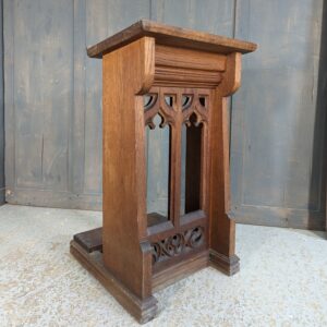 Late Gothic Vintage Oak Smaller Size Church Prayer Desk Prie Dieu from Northop Hall
