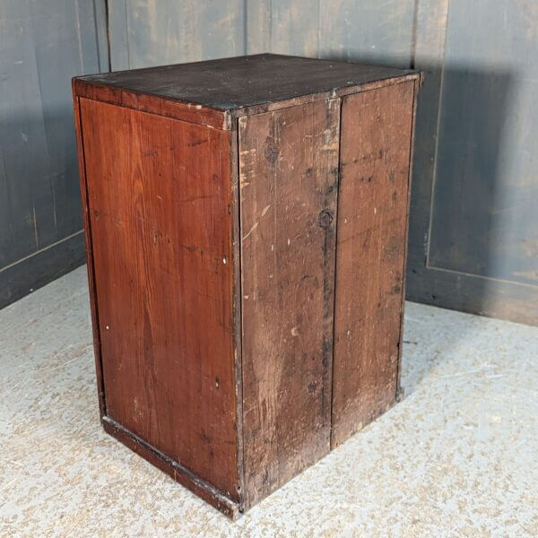 Small Antique Pitch Pine Church Organists Music Cupboard