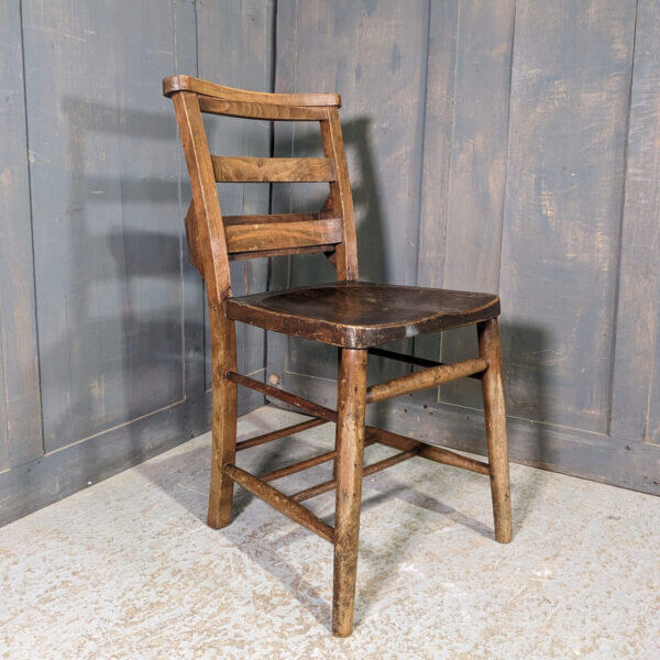 Strong Vintage Church Chapel Chairs from St John the Evangelist East Dulwich