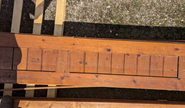 Good 36m Run 1860's Kickboard T&G Narrow Panels Panelling from St Faith's Maidstone