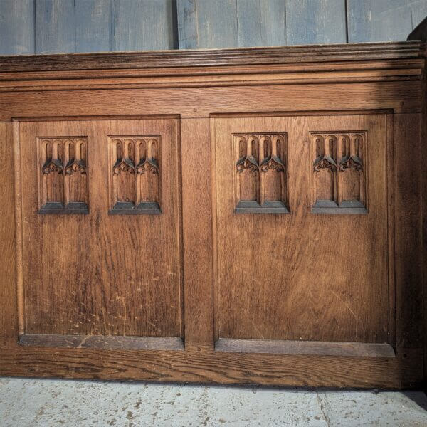 St Mary's Northop Hall Antique Gothic Choir Fronts Panels