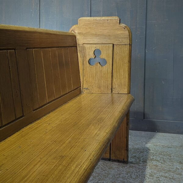 Antique Faux Oak Painted Pews from the Old Mining Church of Ebenezer Baptist Coalville