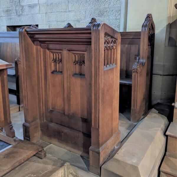 Heavy Antique Church Reading Desks Ambos from St Mary's Northop Hall