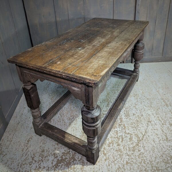 17th Style Antique Oak Refectory Table Altar Conversion