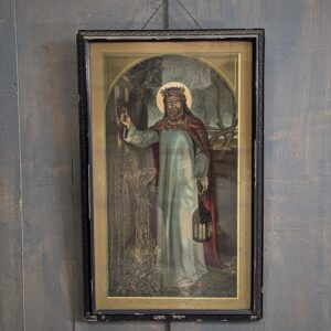 'The Light of the World' by Holman Hunt Framed Victorian Lithograph