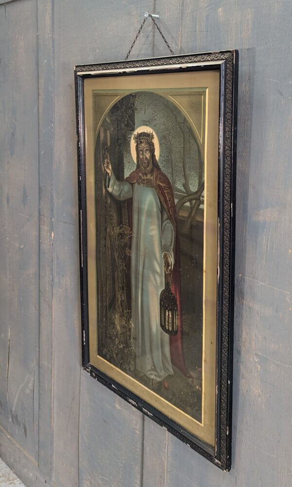 'The Light of the World' by Holman Hunt Framed Victorian Lithograph