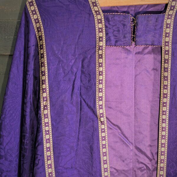 Vintage Thomas Brown of Manchester Purple Damask Cope with Orphreys