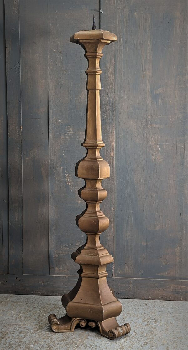Antique Elegant Baroque Large Paschal Candlestick