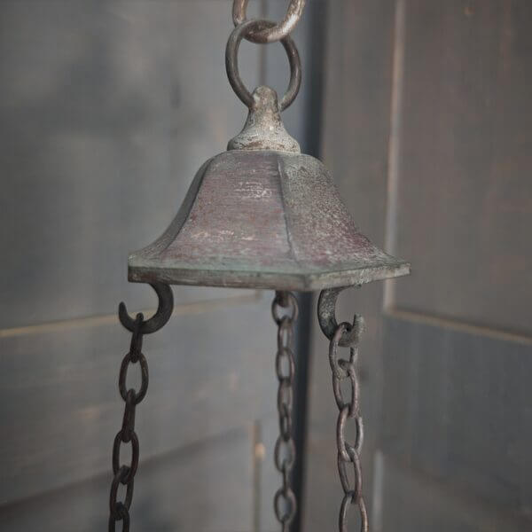 Heavy Bronze 1930's Vintage Mid Size Church Sanctuary Lamp