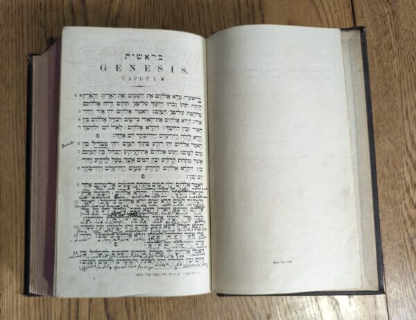 Antique 1922 Hebrew Bible Jewish Old Testament