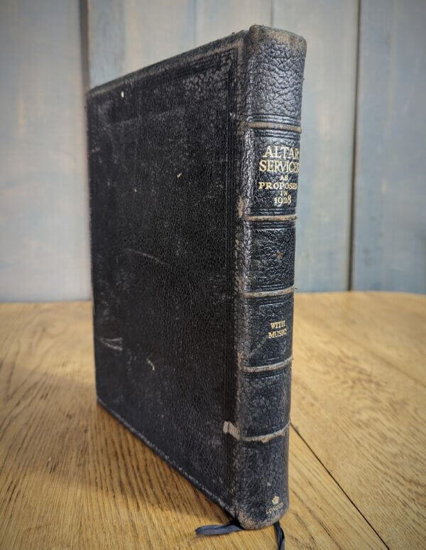 1928 Leather Bound Altar Services Book