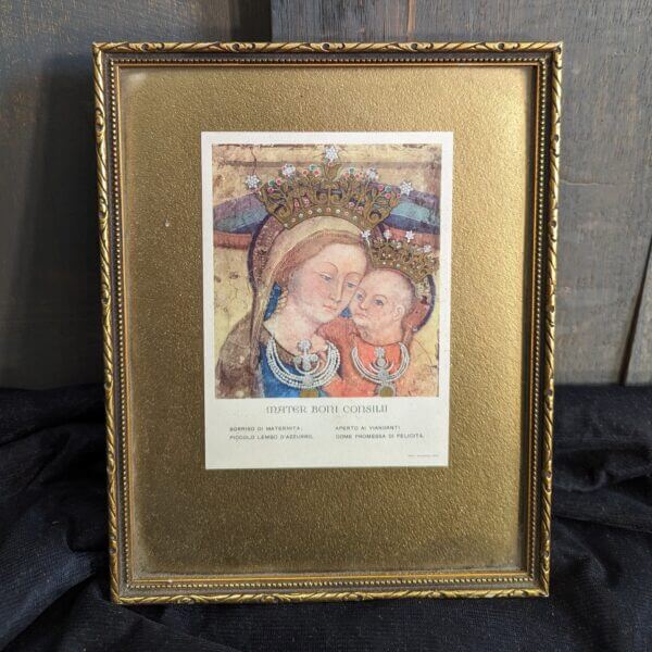 Mother of Good Counsel Small Framed Italian Print
