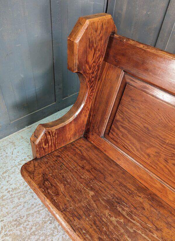 East End of London Antique Deal Church Benches Pews from Hainult Baptist Church