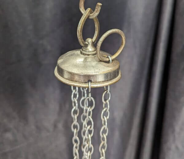 Simple Well Used Alloy Priest's Thurible Incense Burner Censer With Lancet Openings