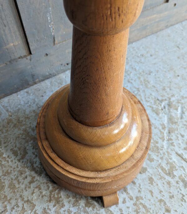 Oak Mid-Century Paschal Candlestick from Deal Convent