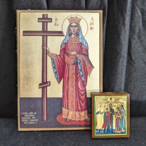 Two Small Icons - St Helen and the Russian Royal Family